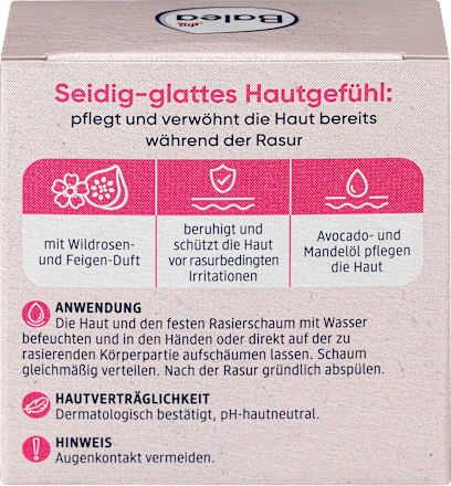 Fester Rasierschaum Wildrose Feige Balea