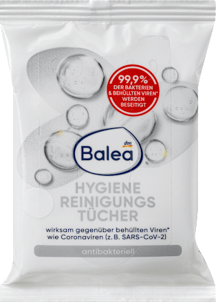Hygiene Reinigungstücher, Reisegröße Balea