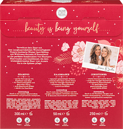 Geschenkset beauty is being yourself Langhaarmädchen