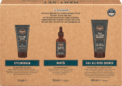 Geschenkset Bartpflege 3tlg Balea MEN