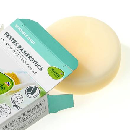 Festes Rasierstück Aloe Vera & Kamille  alverde NATURKOSMETIK