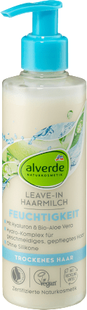 Bezoplachové hydratačné mlieko na vlasy s kyselinou hyalurónovou alverde NATURKOSMETIK