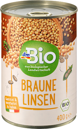 Smeđa leća u konzervi 400 g dmBio