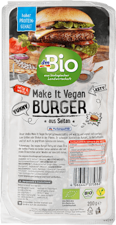 Bio veganski polpet Make It Vegan Burger dmBio