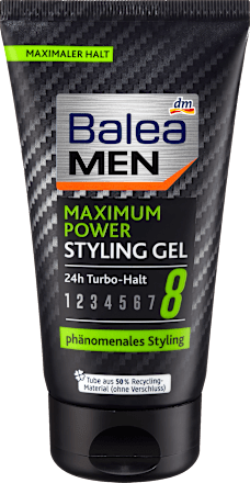 Stylingový gél na vlasy Maximum Power Balea MEN