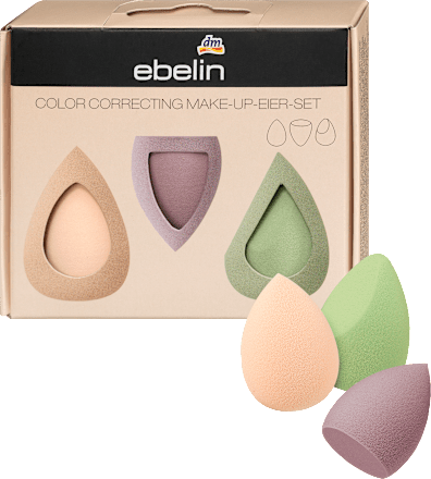Color Correcting Make-up Eier-Set ebelin