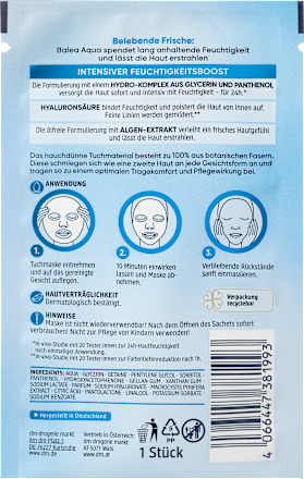 Tuchmaske Aqua Balea