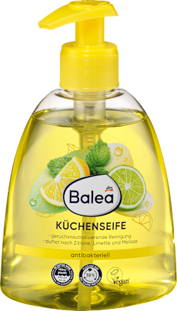 Sapone liquido mani antibatterico con limone, lime e melissa Balea