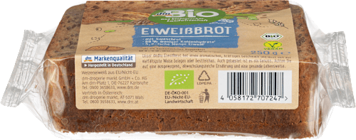Bio fehérjedús rozskenyér dmBio