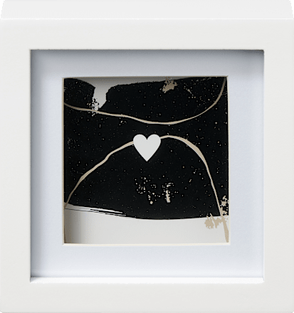 Rahmen Vierkant weiß 10x10 cm Paradies