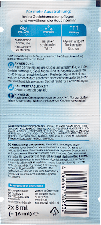 Maschera viso alla niacinamide Balea