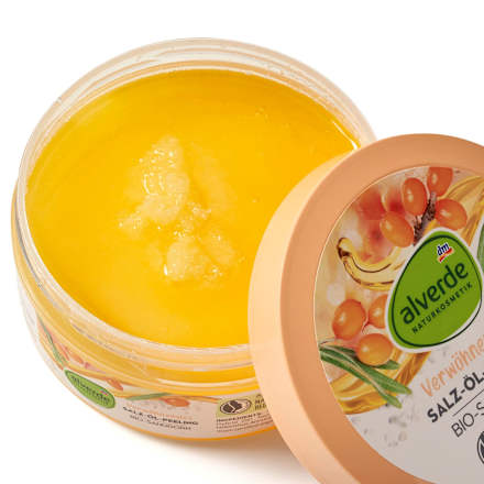 olejový peeling se solí  alverde NATURKOSMETIK
