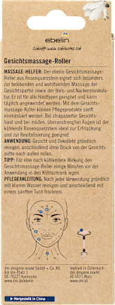 Gesichtsmassage-Roller aus Rosenquarz ebelin