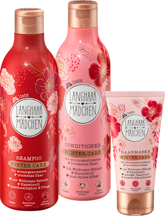 Geschenkset Winter-Haarpflege 3tlg Langhaarmädchen