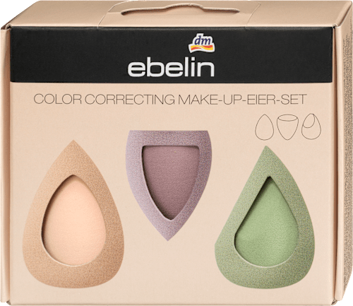 Color Correcting Make-up Eier-Set ebelin