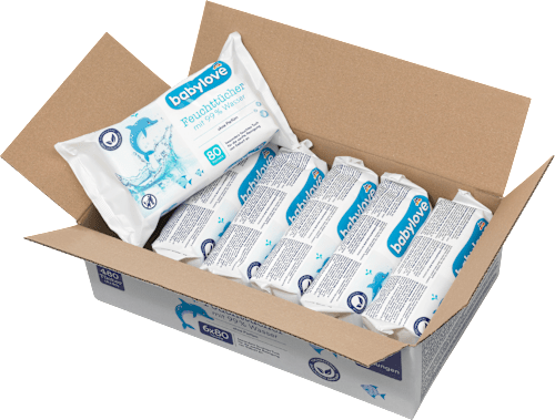 Feuchttücher mit 99 % Wasser (6x80 St)  babylove
