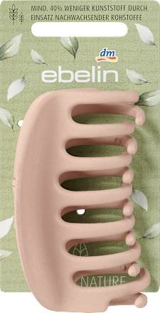 Haarklammer recycelt groß schwarz / rosa ebelin