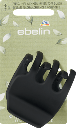 Haarklammer recycelt midi schwarz / rosa ebelin