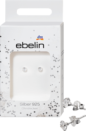 Ohrstecker 925 Silber mit Strassstein ebelin
