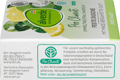 Gel de duș mentă bergamotă alverde NATURKOSMETIK