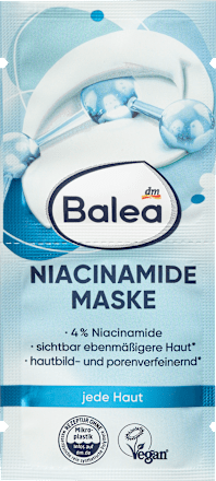 pleťová maska Niacinamid Balea