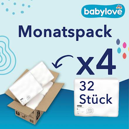 Windeln Premium Gr. 6, XXL, 15-20 kg, Monatspack babylove