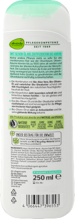 tělové mléko oliva & aloe vera alverde NATURKOSMETIK
