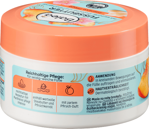 Puter za stopala - breskva Balea