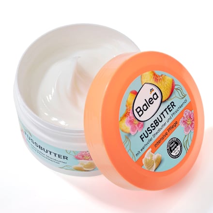 Puter za stopala - breskva Balea