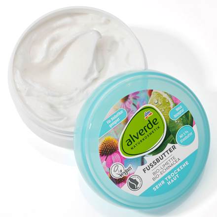 Fußbutter Limette & Echinacea alverde NATURKOSMETIK