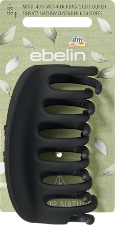 Haarklammer recycelt groß schwarz / rosa ebelin