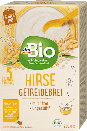 Getreidebrei Hirse ab dem 5. Monat dmBio