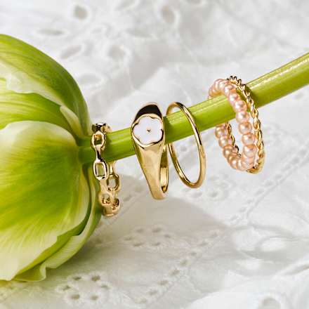 Ringe Gold-Optik ebelin