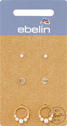 Ohrstecker mit Perlen Gold-Optik ebelin