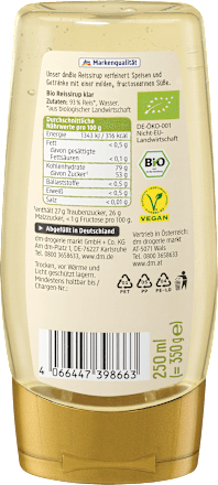 Sirop de orez ECO dmBio