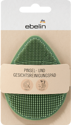 Pinsel- und Gesichtsreinigungspad ebelin