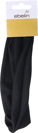 Fascia per capelli nera ebelin