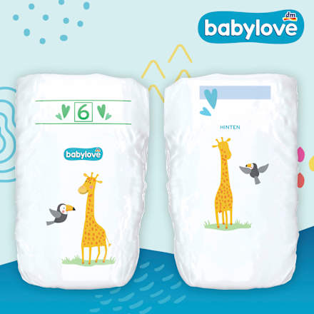 Windeln Premium Gr. 6, XXL, 15-20 kg, Monatspack babylove