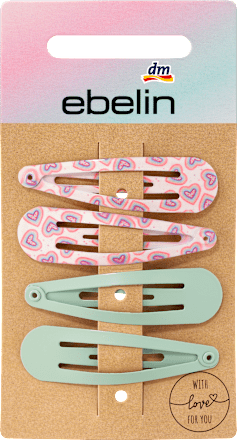 Haarclips Herzen/Erdbeeren ebelin