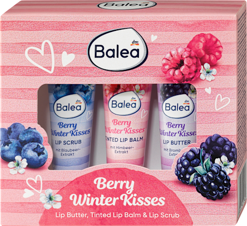 Geschenkset Berry Winter Kisses Lippenpflege Balea