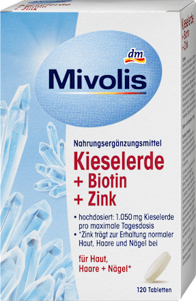 Kieselerde + Biotin + Zink Tabletten Mivolis