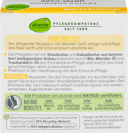 Festes Shampoo Nutri-Care alverde NATURKOSMETIK