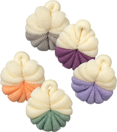 Fürdőszivacs peeling vegyes színekben ebelin