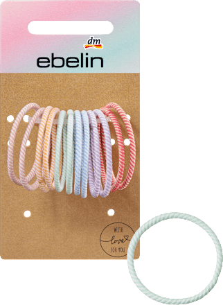 Haargummis mehrfarbig gestreift ebelin