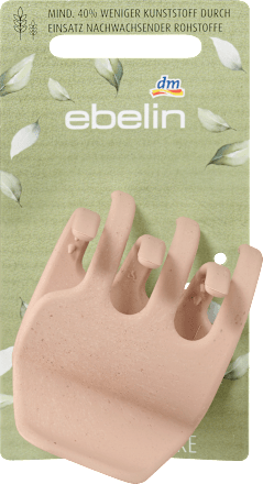 Haarklammer recycelt midi schwarz / rosa ebelin