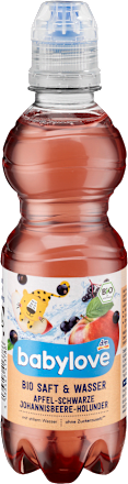 Saft & Wasser Apfel-Schwarze Johannisbeere-Holunder babylove