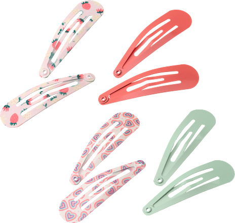 Haarclips Herzen/Erdbeeren ebelin