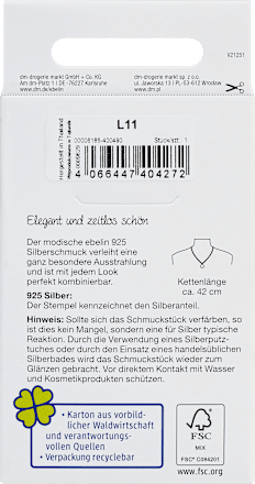 Halskette 925 Silber mit Herz-Anhänger ebelin