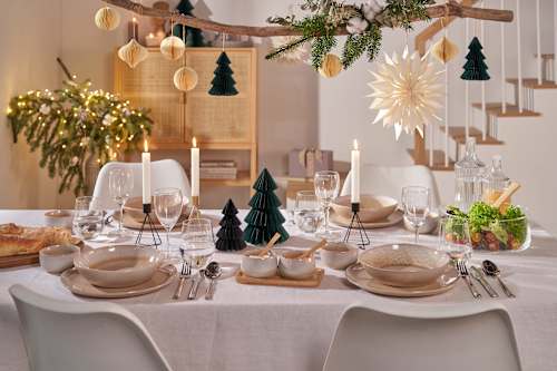 Dekobäume aus Papier, grün Profissimo