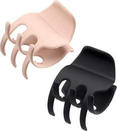 Haarklammer recycelt midi schwarz / rosa ebelin